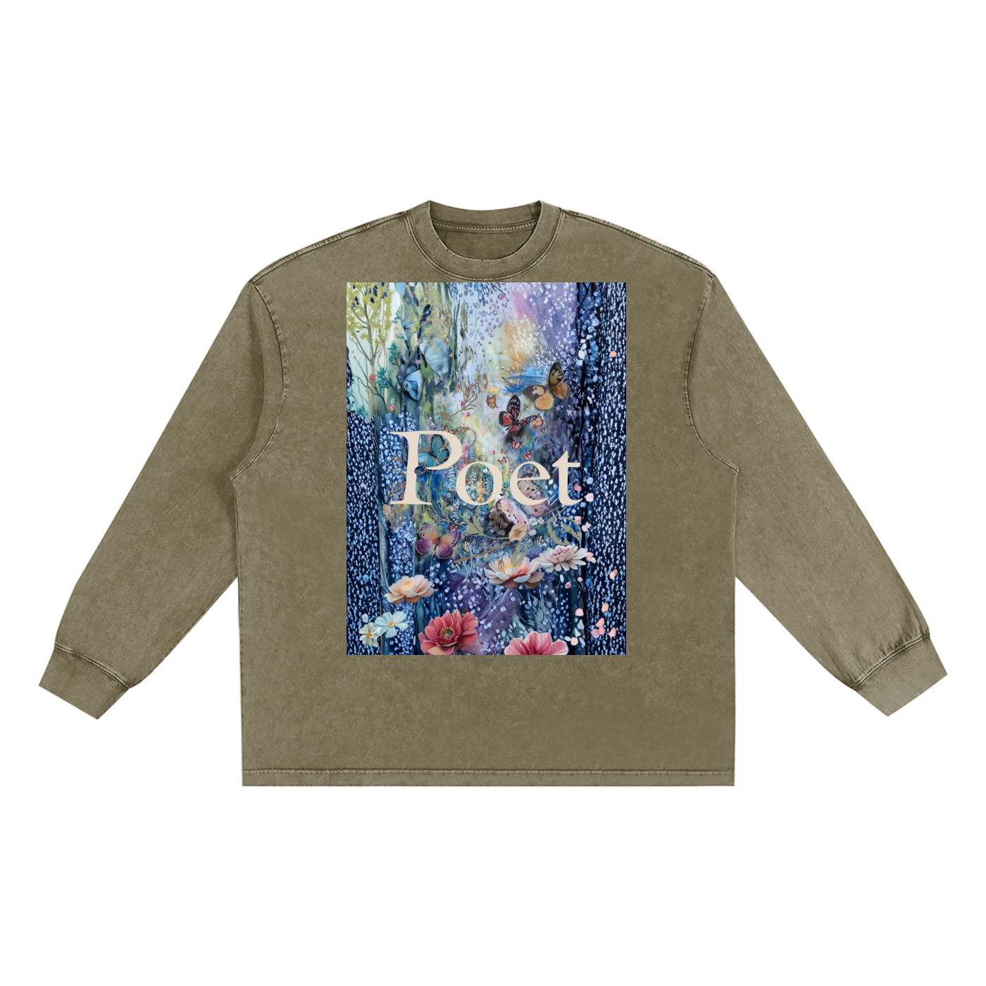 Snow Washed Frayed Edge T-Shirt