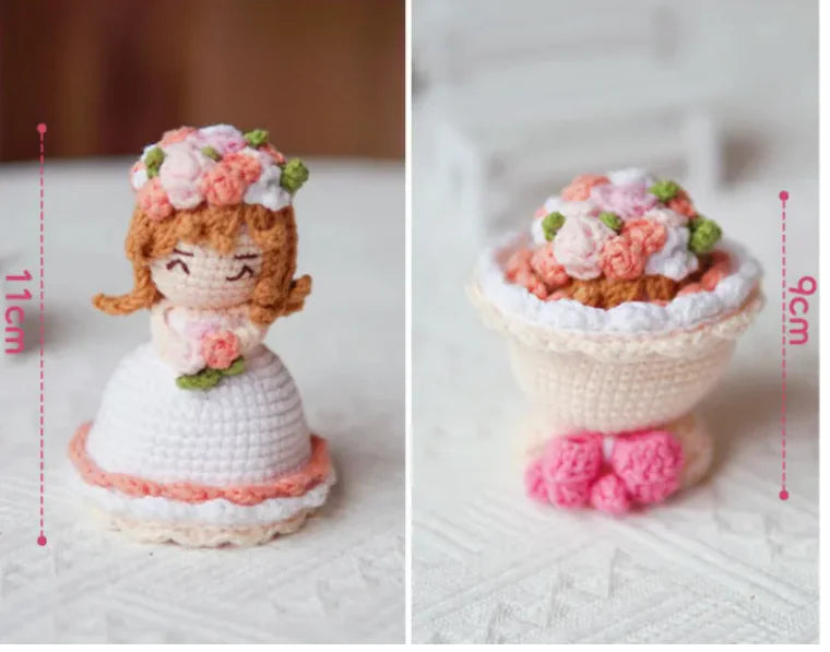 Handmade Wool Bridal Bouquet