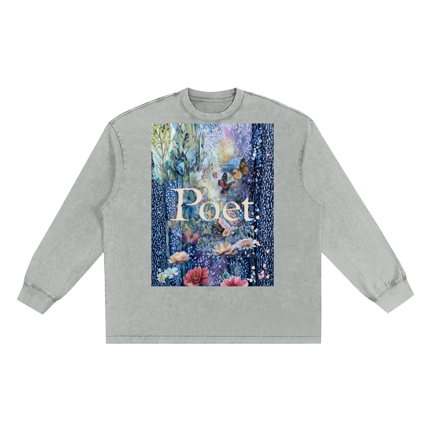 Snow Washed Frayed Edge T-Shirt