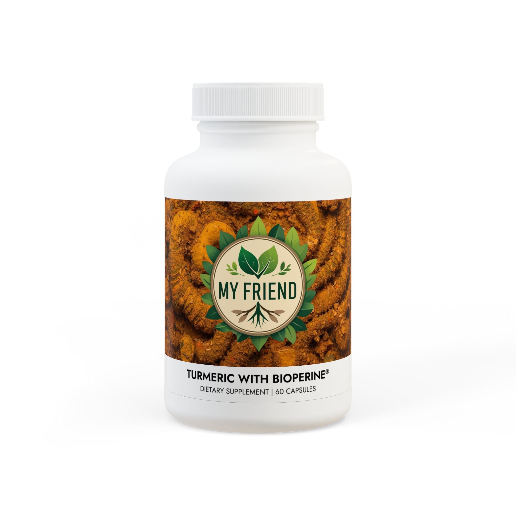 Turmeric with BioPerine® (Black Pepper Fruit Extract) Supplement (60 Capsules)