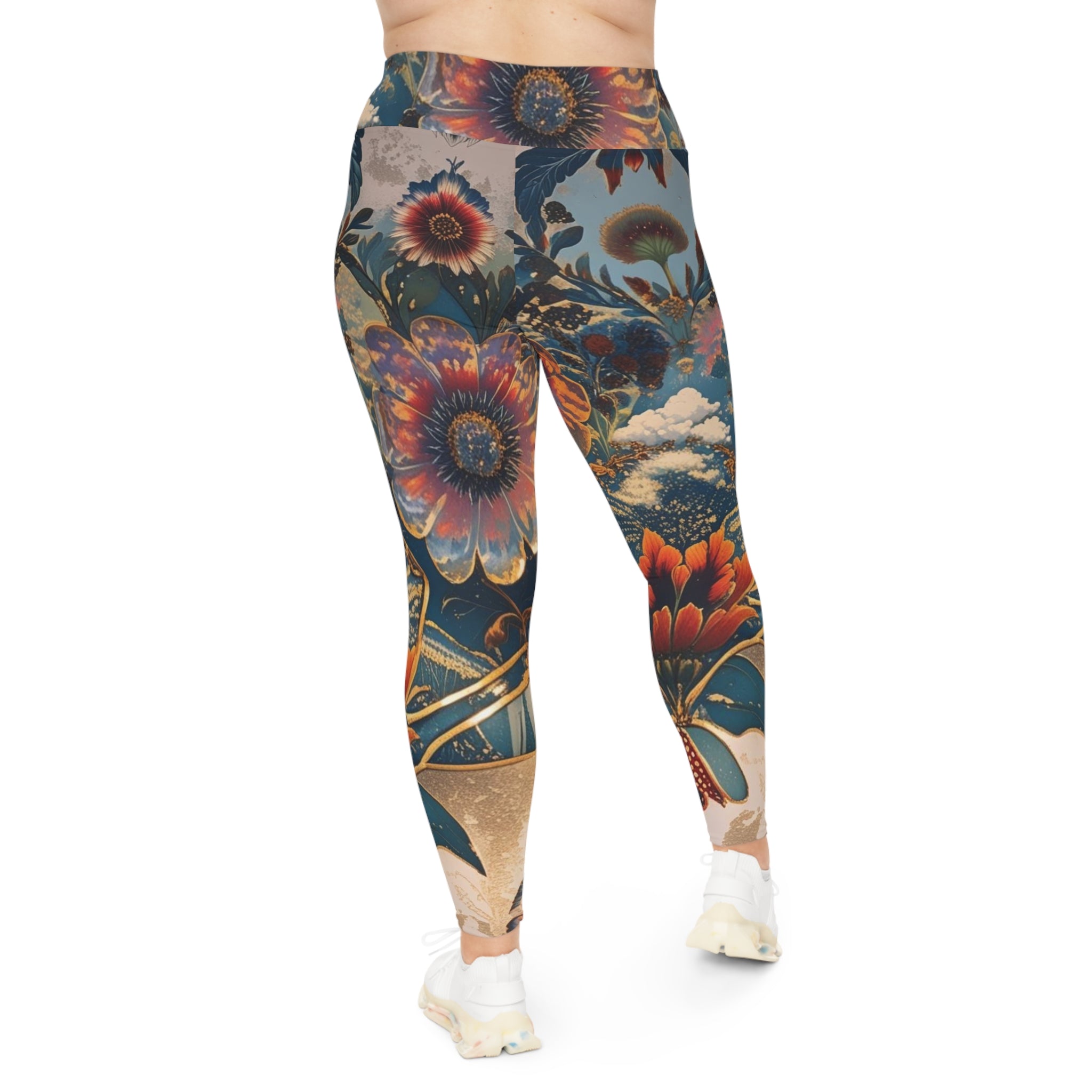 Bohemian Floral Plus Size Leggings, Comfortable Activewear for Women, Unique AOP Print, Yoga & Athleisure Leggings, Perfect for Casual [...]
