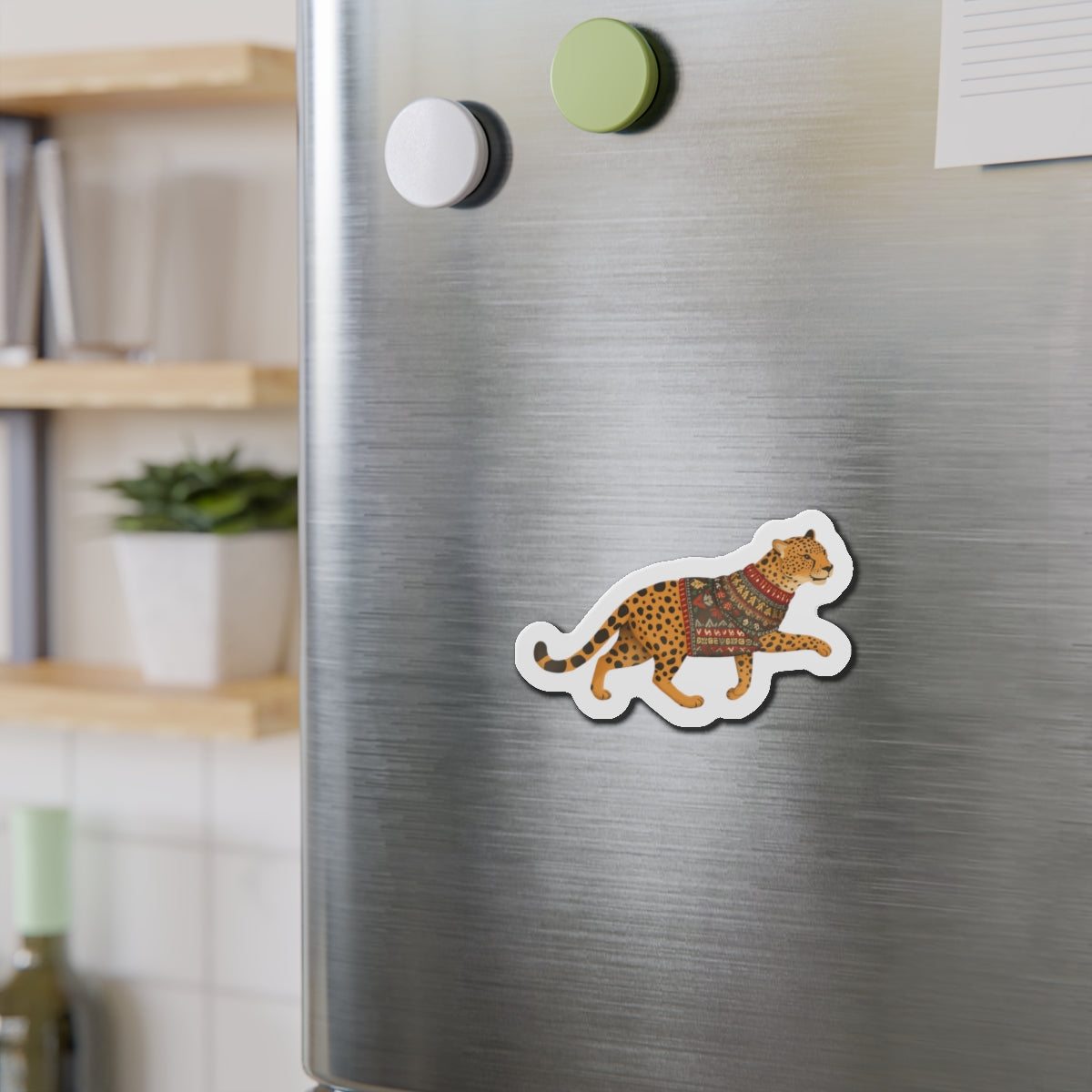 Whimsical Leopard Die-Cut Magnets | Cute Animal Decor, Refrigerator Magnet, Playful Home Office Accessories, Gift for Animal Lovers, [...]