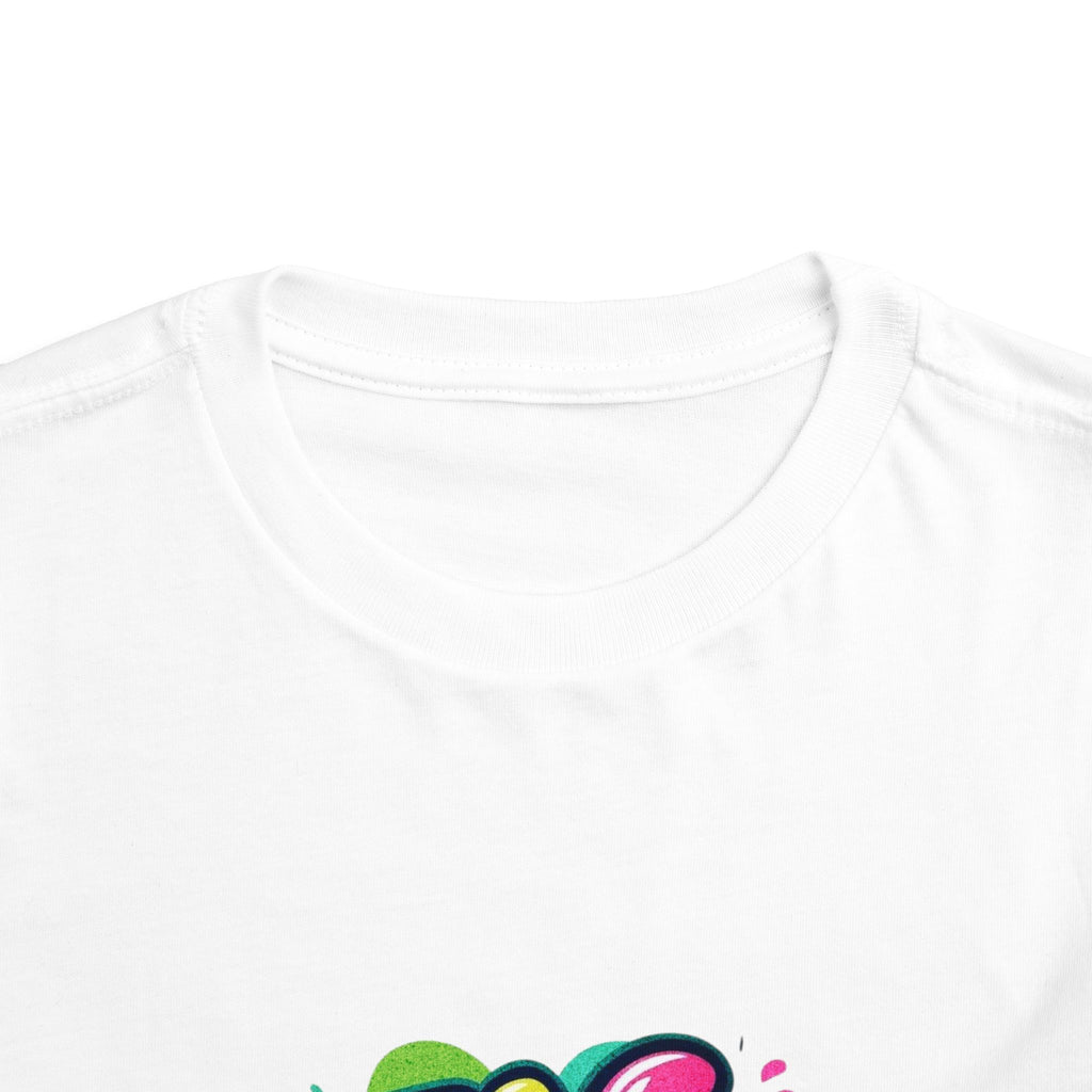 Colorful Toddler Short Sleeve Tee - Fun Playtime Shirt, Kids Gift, Summer Wear, Birthday Party Attire, Play Date Outfit, Casual Tee