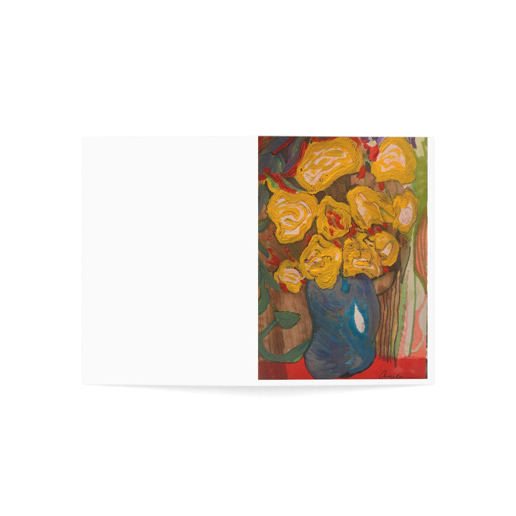 Artistic Floral Greeting Cards - Set of 1, 10, 30, or 50, Perfect for Birthdays, Thank You Notes, Celebrations, or Just Because