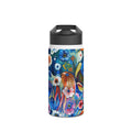 Vibrant Floral Stainless Steel Water Bottle, Colorful Flower Design, Eco-Friendly Hydration, Gift for Nature Lovers, Travel Companion