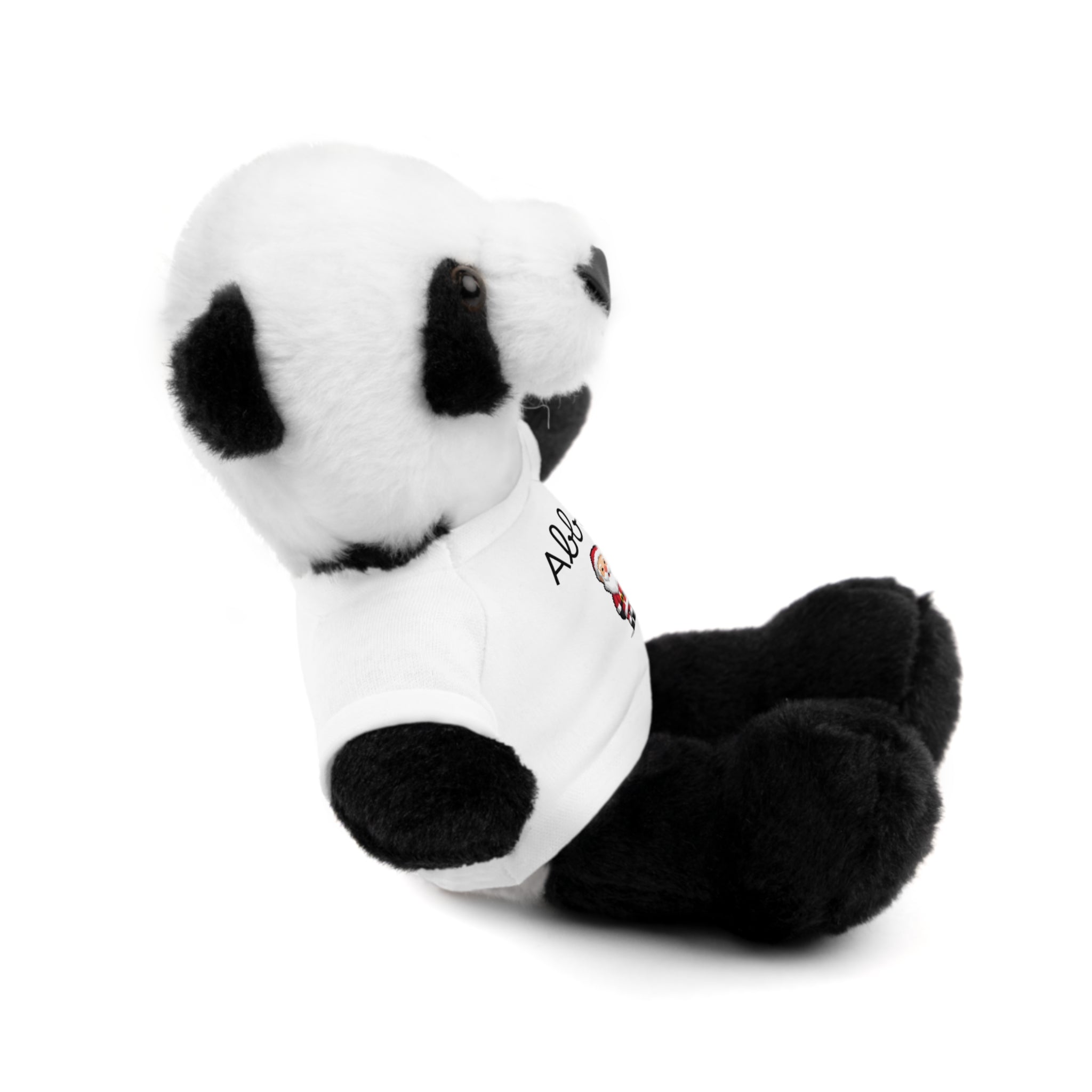 Personalized Tees on Stuffed Animals, Cute Gift for Kids, Birthday, Holidays, Plush Toy, Custom Bear