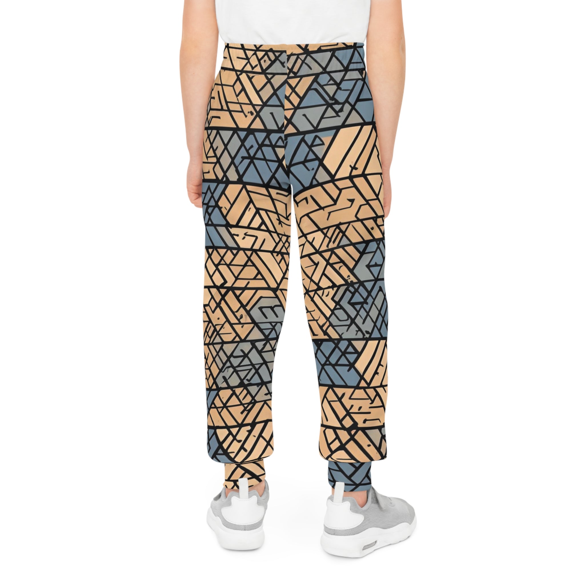 Trendy Youth Joggers, Stylish Kids Tracksuit, Casual Wear for Boys and Girls, Unique Pattern Joggers, Comfortable Everyday Pants