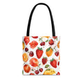 Vibrant Fruit Tote Bag, Colorful Reusable Shopping Bag, Eco-Friendly Grocery Bag, Summer Beach Tote, Fruit Pattern Purse