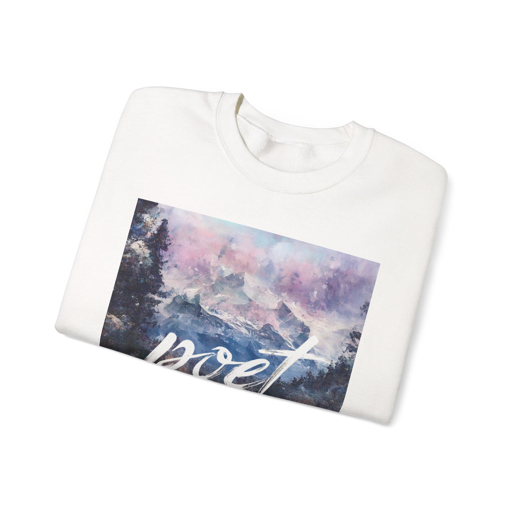 Poet Crewneck Sweatshirt, Cozy Unisex Sweatshirt for Writers, Artistic Gift, Literati Apparel, Comfortable Casual Wear
