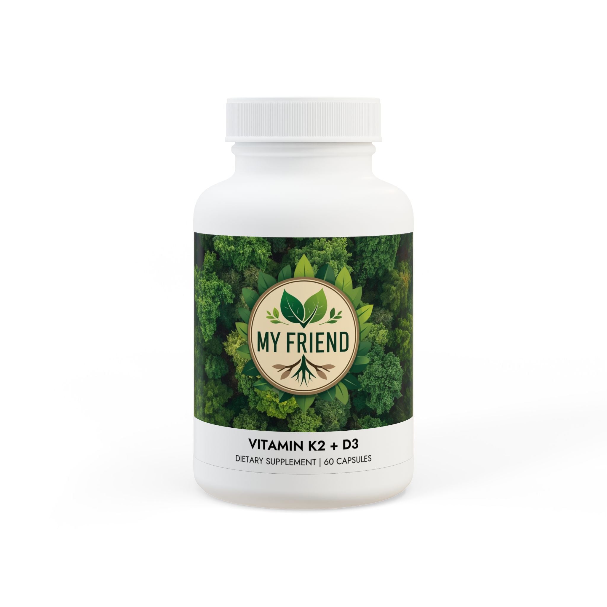 Vitamin K2 + D3 Supplement (60 Capsules)
