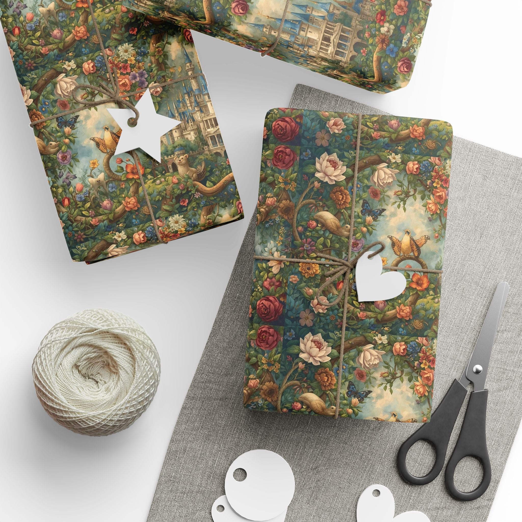 Charming Floral Wrapping Paper Rolls, Gift Wrap for Birthdays, Holidays, Celebrations, Eco-Friendly, Decorative Paper for All Occasions