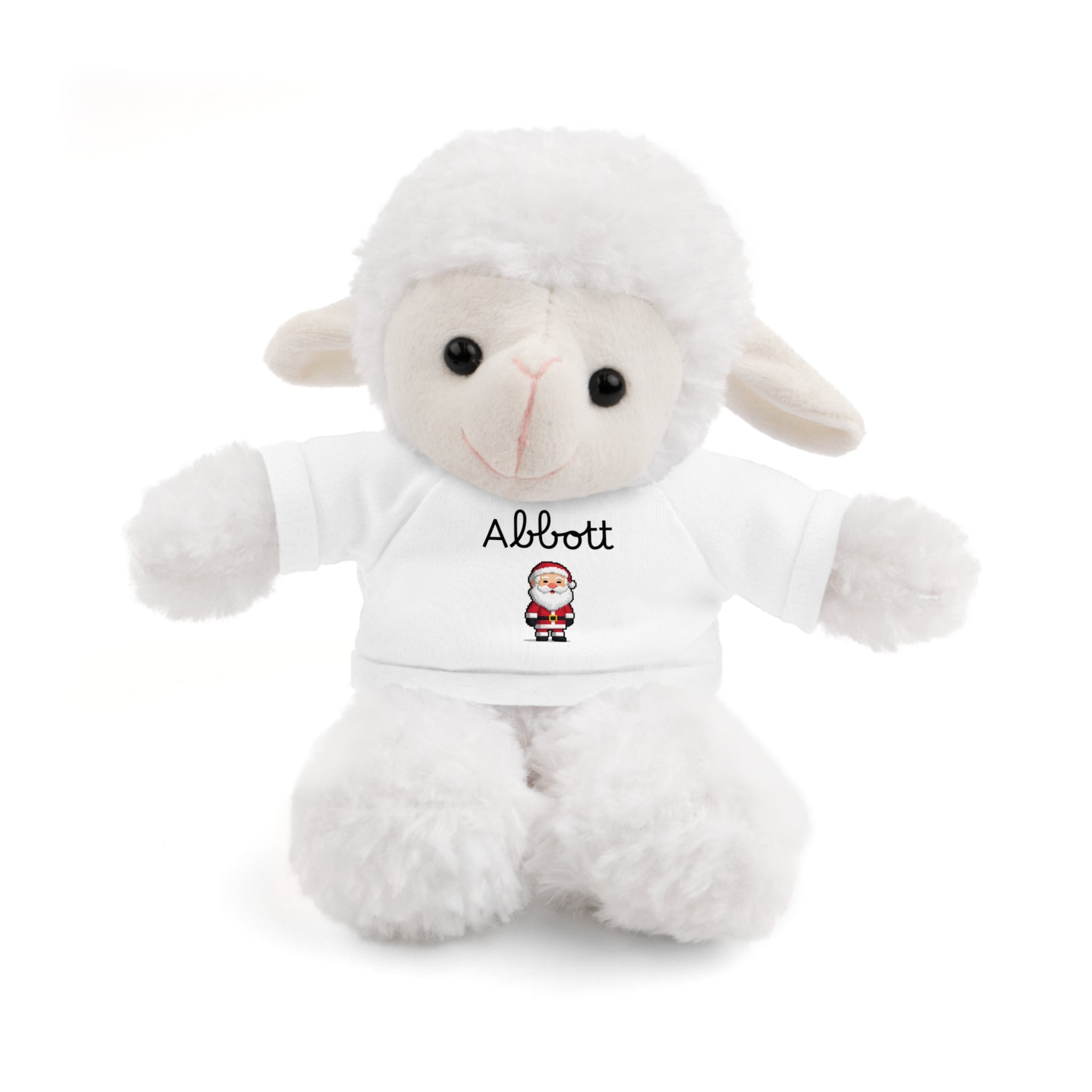 Personalized Tees on Stuffed Animals, Cute Gift for Kids, Birthday, Holidays, Plush Toy, Custom Bear