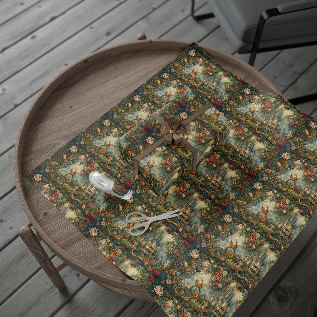 Charming Floral Wrapping Paper Rolls, Gift Wrap for Birthdays, Holidays, Celebrations, Eco-Friendly, Decorative Paper for All Occasions