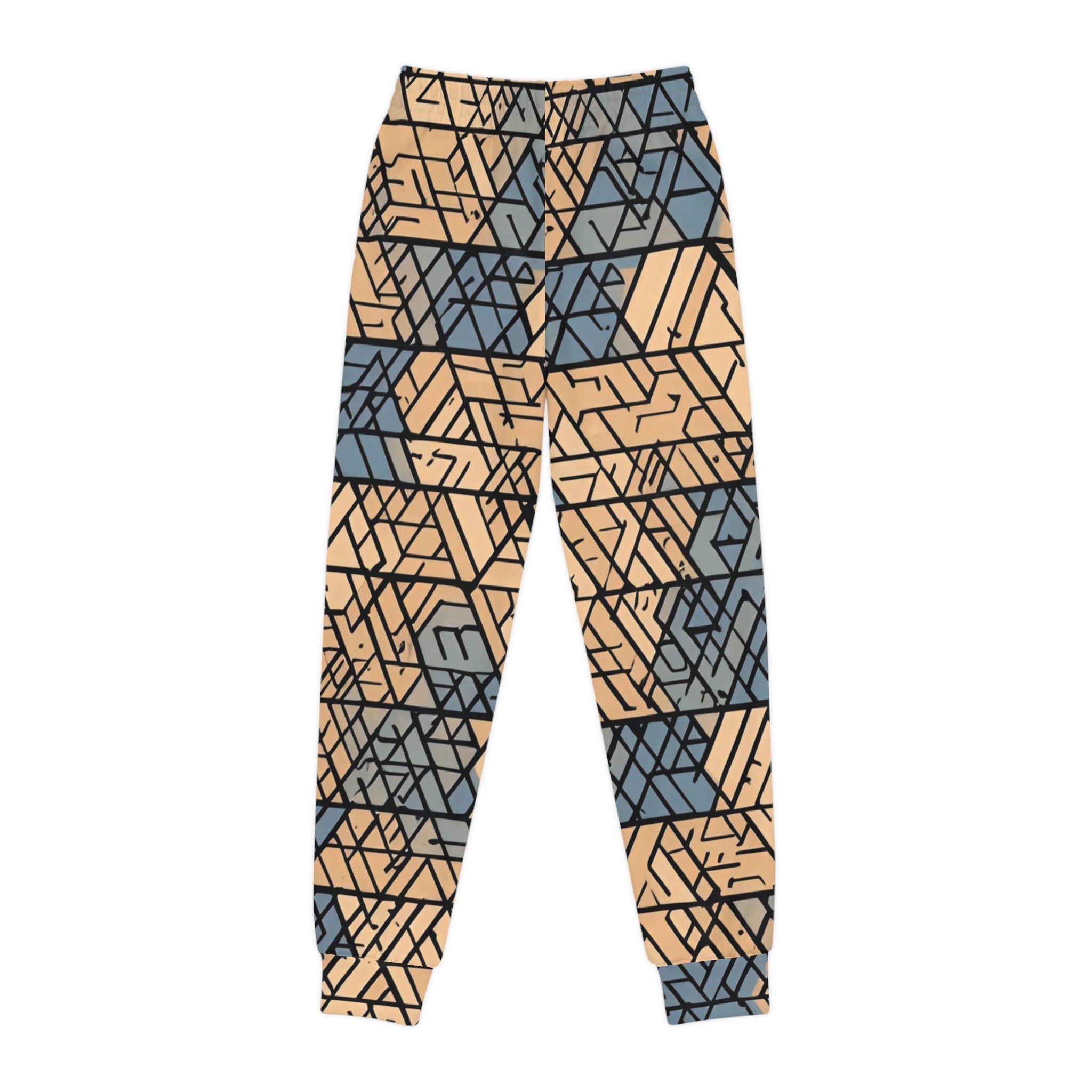 Trendy Youth Joggers, Stylish Kids Tracksuit, Casual Wear for Boys and Girls, Unique Pattern Joggers, Comfortable Everyday Pants