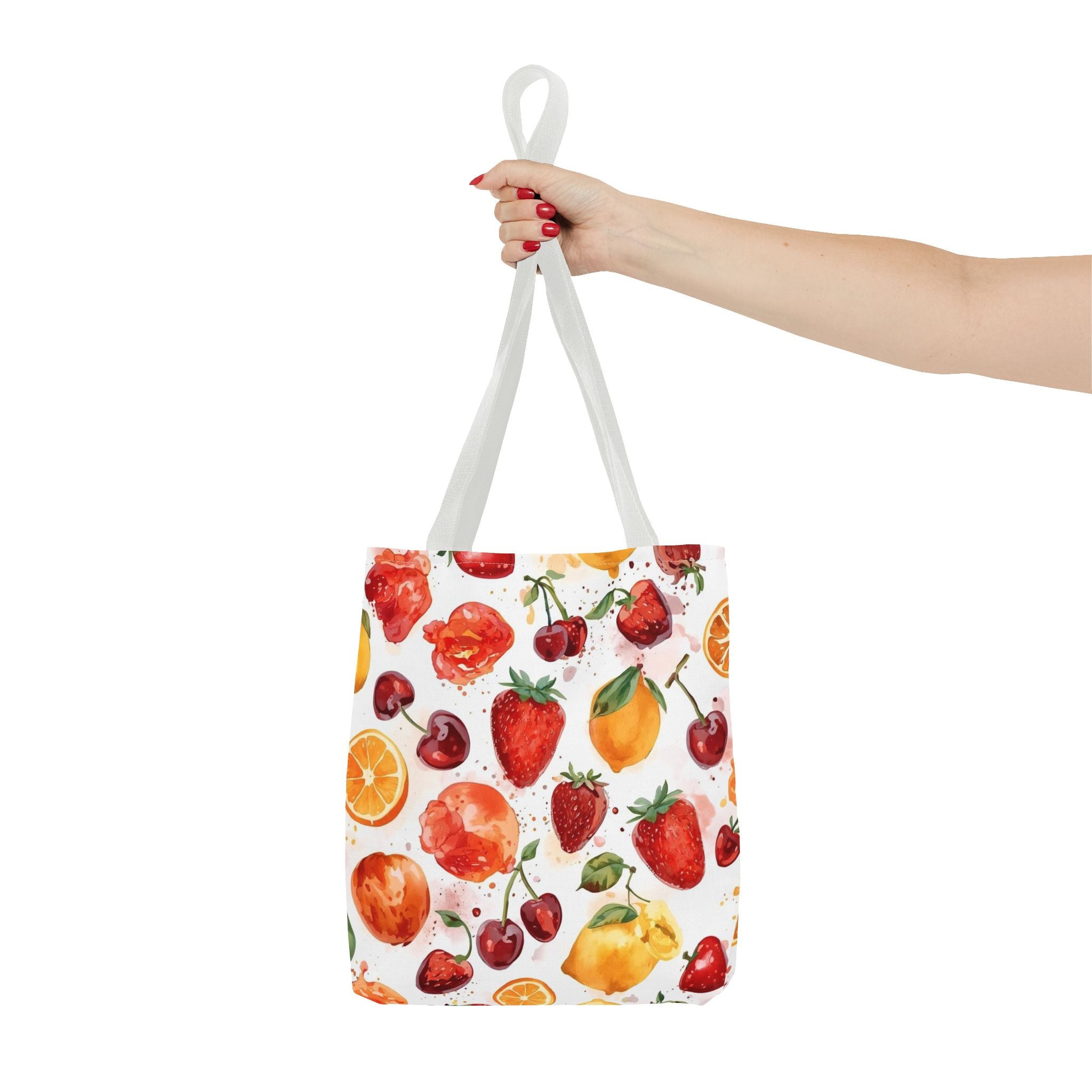 Vibrant Fruit Tote Bag, Colorful Reusable Shopping Bag, Eco-Friendly Grocery Bag, Summer Beach Tote, Fruit Pattern Purse