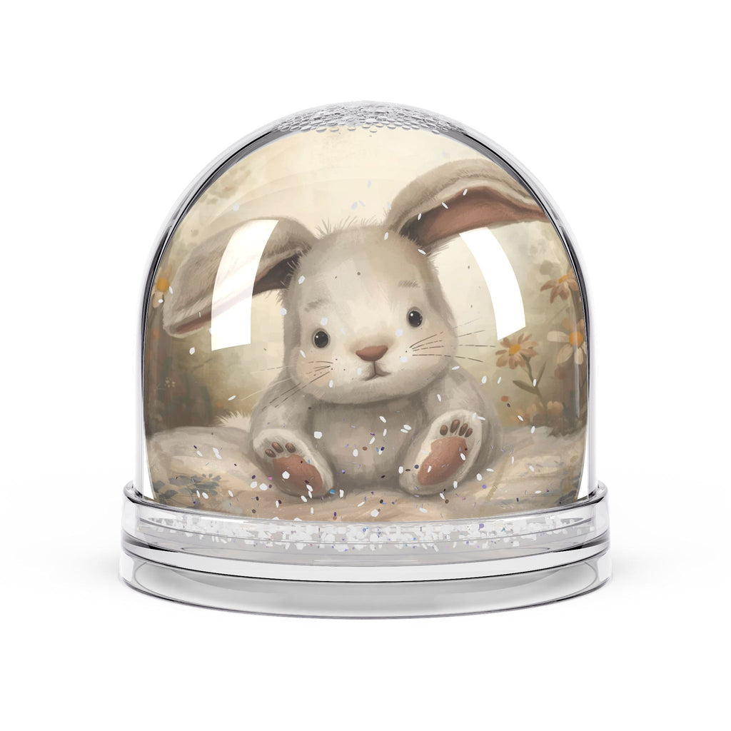 Whimsical Bunny Snow Globe, Charming Decor, Easter Gift, Collectible Keepsake, Seasonal Decoration, Adorable Home Accents
