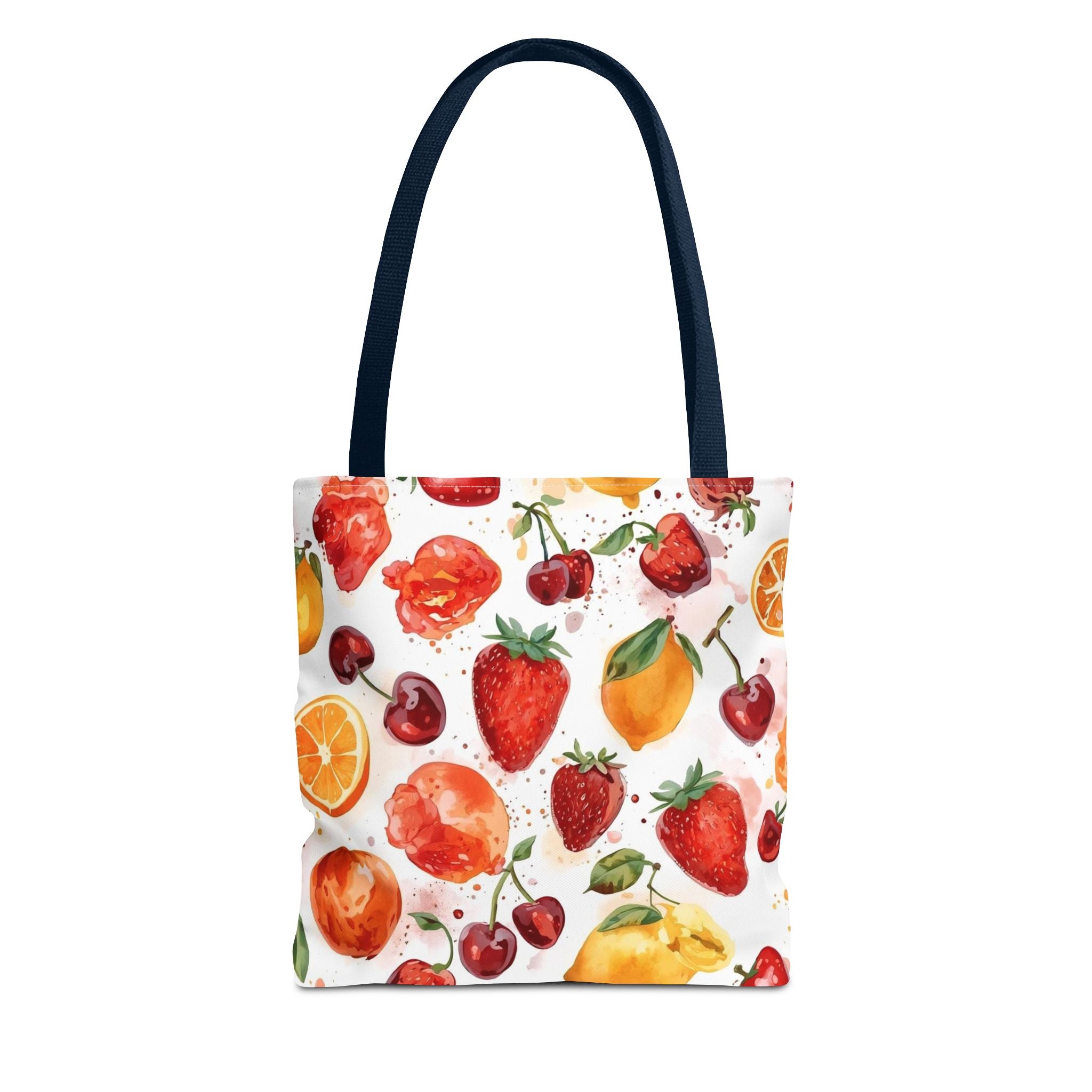 Vibrant Fruit Tote Bag, Colorful Reusable Shopping Bag, Eco-Friendly Grocery Bag, Summer Beach Tote, Fruit Pattern Purse