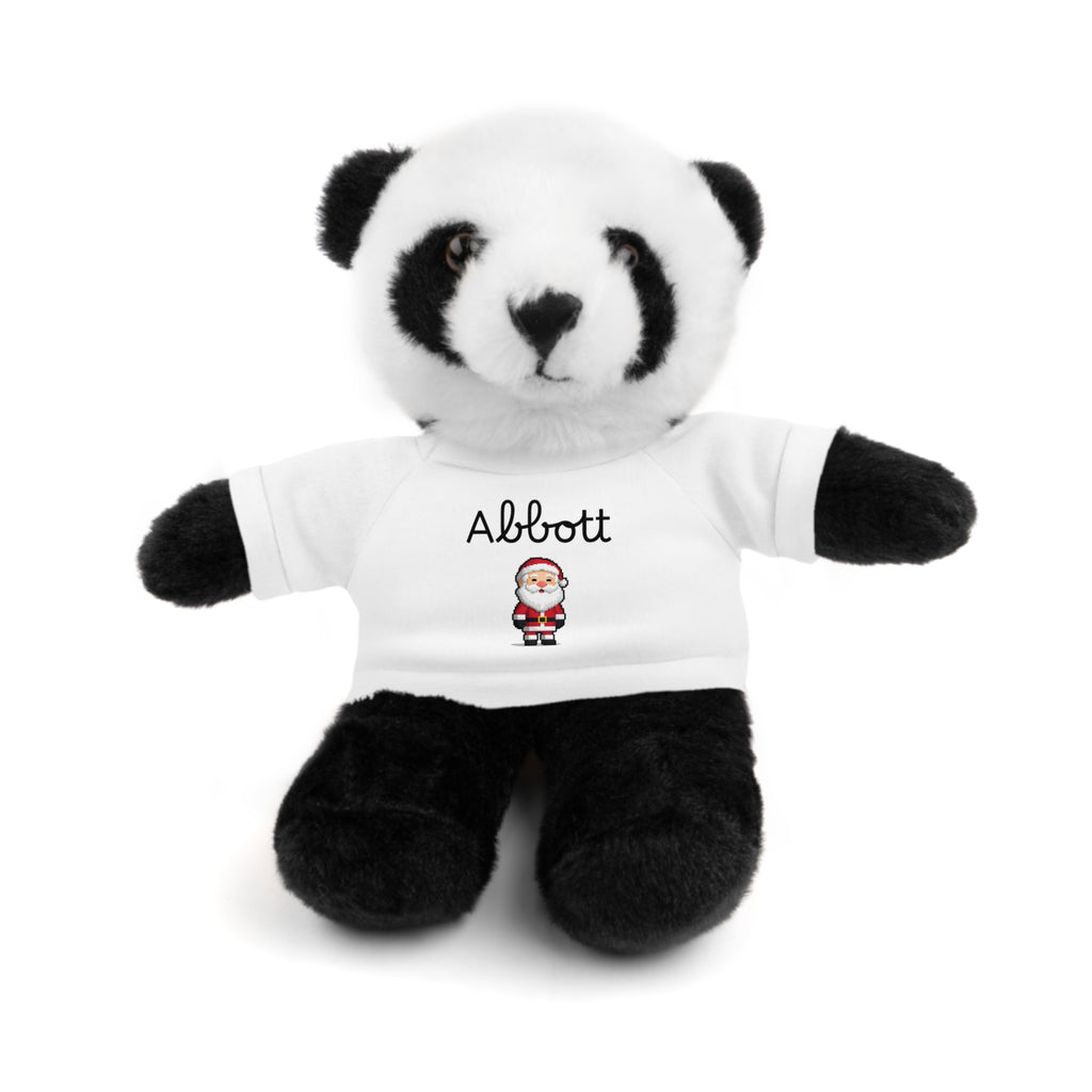 Personalized Tees on Stuffed Animals, Cute Gift for Kids, Birthday, Holidays, Plush Toy, Custom Bear