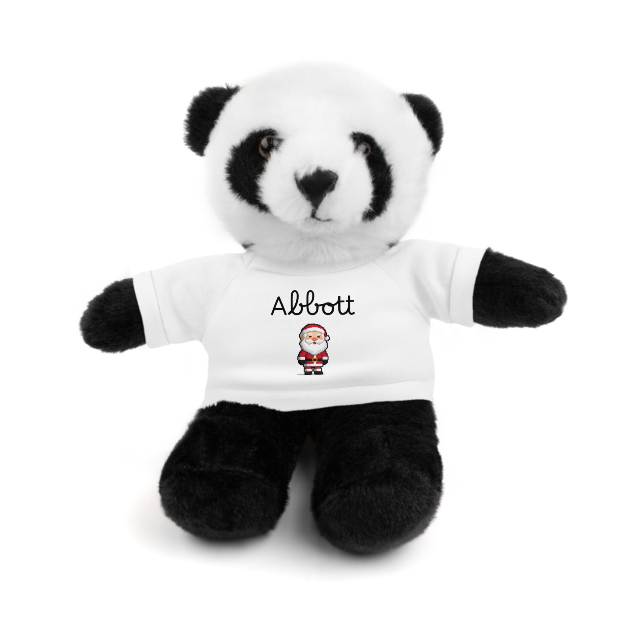 Personalized Tees on Stuffed Animals, Cute Gift for Kids, Birthday, Holidays, Plush Toy, Custom Bear