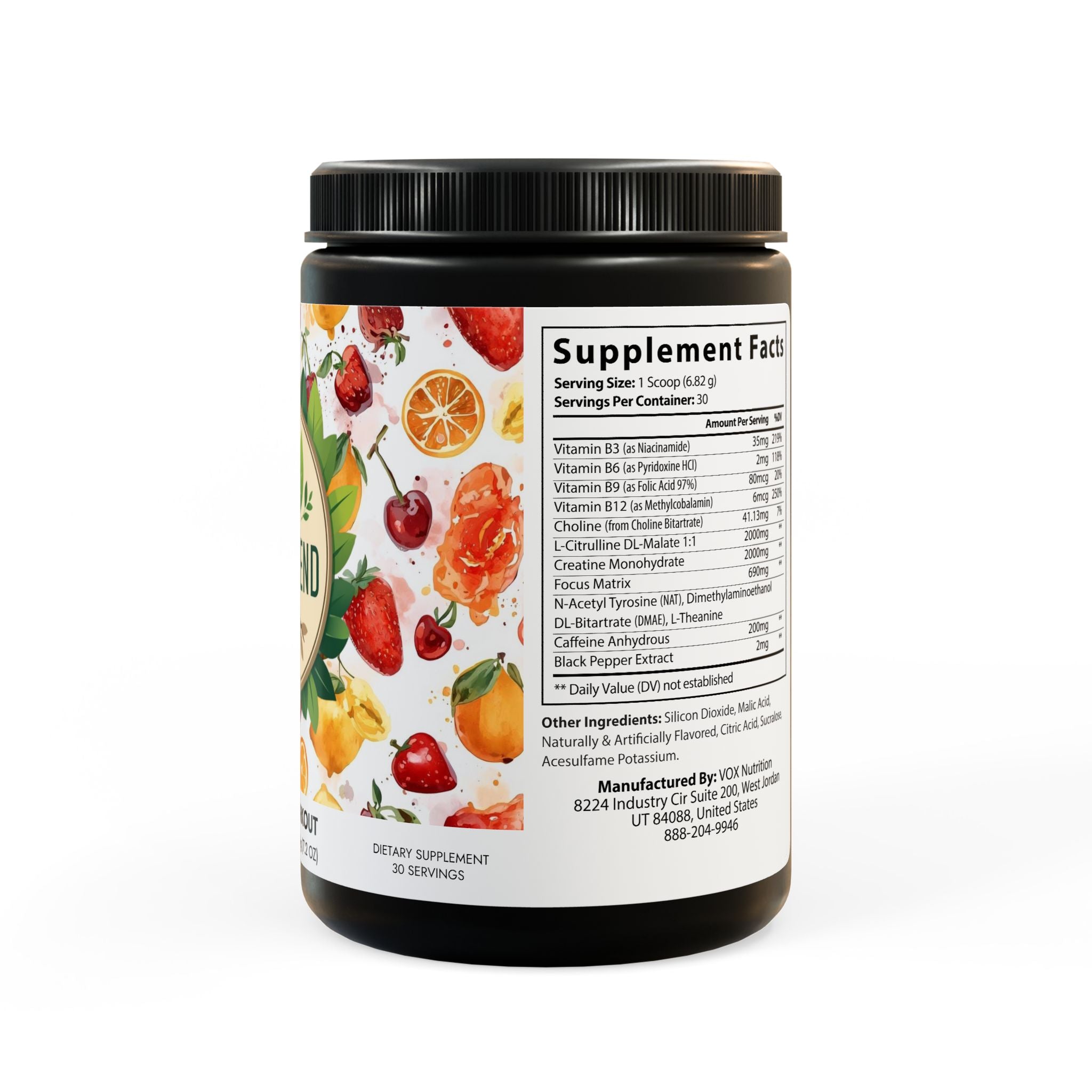 Pre-Workout Supplement, Fruit Punch (204g, 7.1oz)
