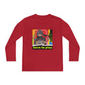 Youth Long Sleeve Ninja Tee - Born to Play, Gaming Shirt, Kids Activewear, Fun Playwear, Gift for Gamers