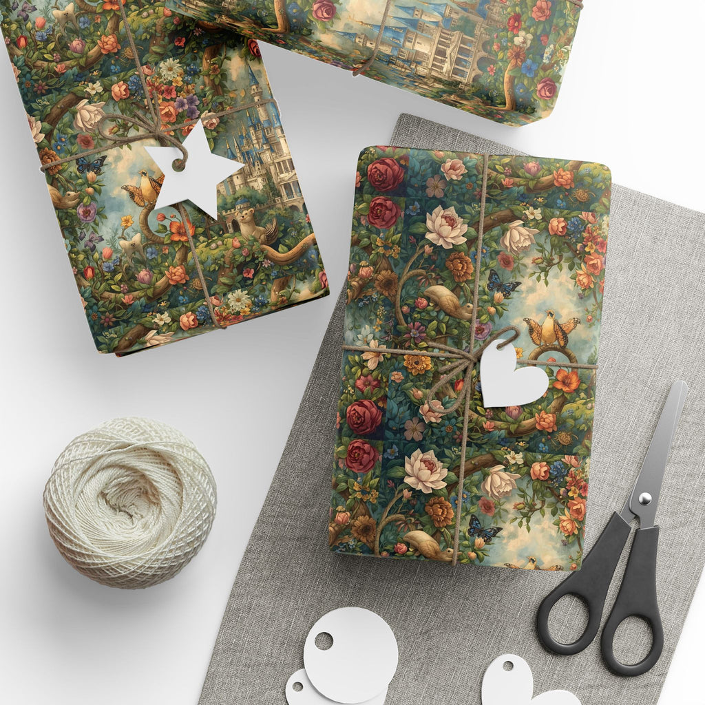 Charming Floral Wrapping Paper Rolls, Gift Wrap for Birthdays, Holidays, Celebrations, Eco-Friendly, Decorative Paper for All Occasions