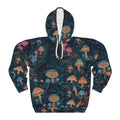 Whimsical Mushroom AOP Hoodie, Unisex Fall Fashion, Cozy Pullover for Nature Lovers, Perfect Gift for Festivals, Eco-Friendly Apparel