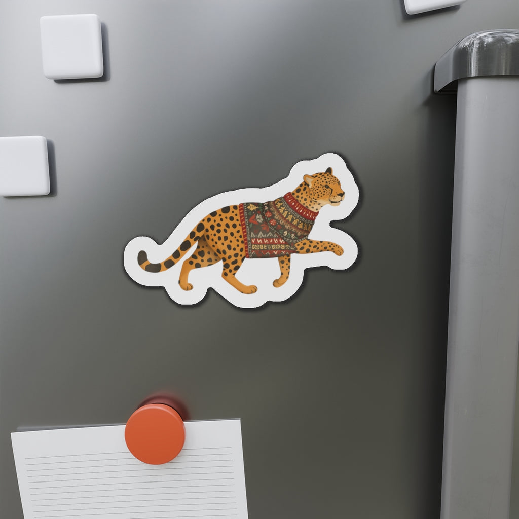 Whimsical Leopard Die-Cut Magnets | Cute Animal Decor, Refrigerator Magnet, Playful Home Office Accessories, Gift for Animal Lovers, [...]
