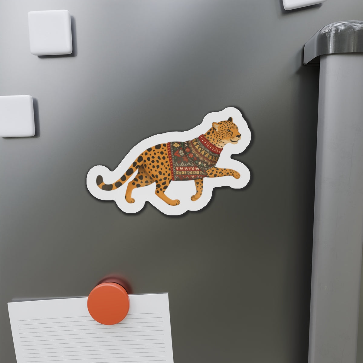 Whimsical Leopard Die-Cut Magnets | Cute Animal Decor, Refrigerator Magnet, Playful Home Office Accessories, Gift for Animal Lovers, [...]