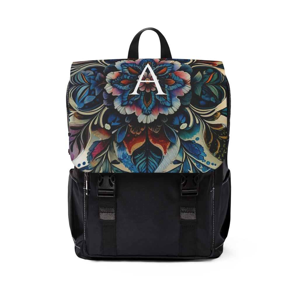 Colorful Floral Unisex Casual Shoulder Backpack, Cute Daypack for School, Travel, or Everyday Use, Personalized Gift Idea