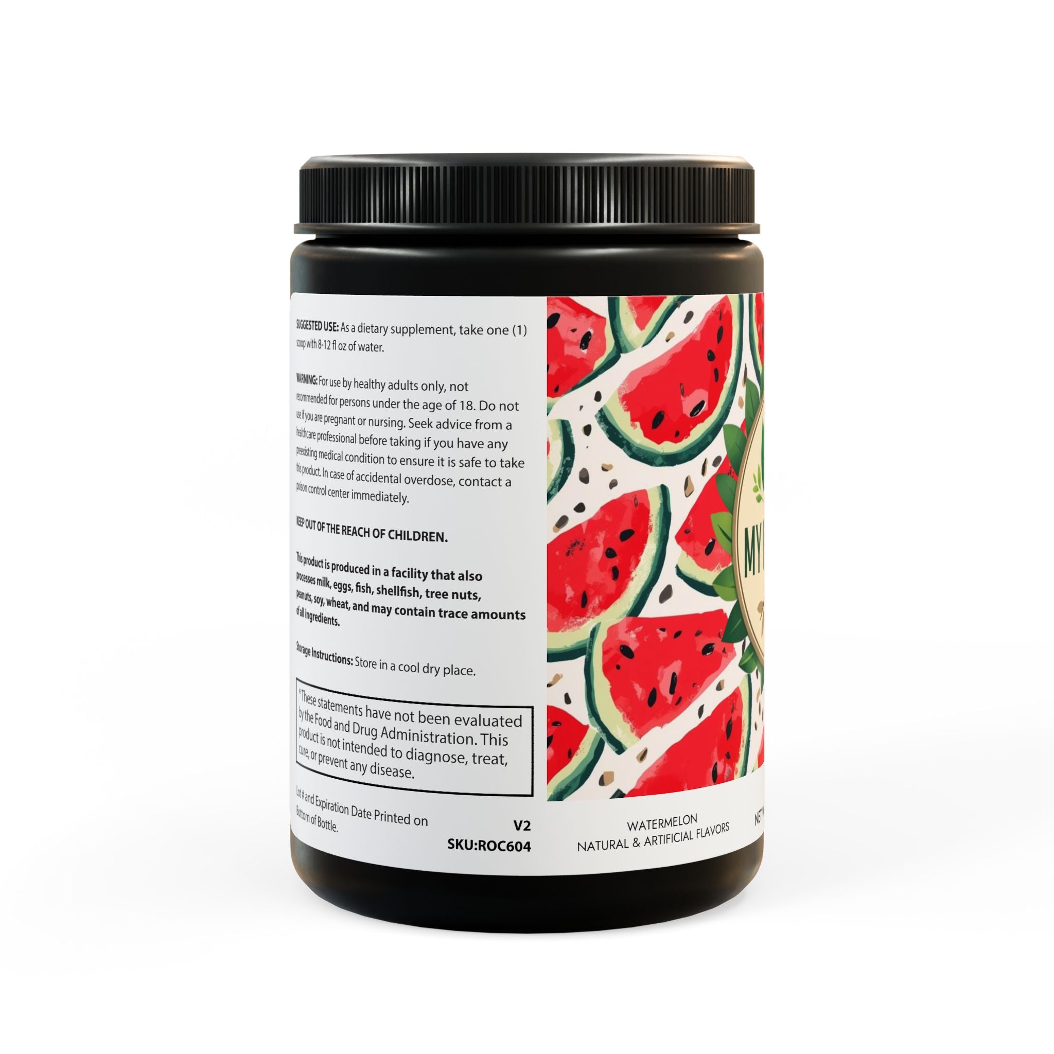 BCAA Supplement, Watermelon (325g, 11.46oz, 45 servings)