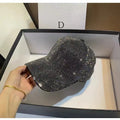 Handmade Solid Color Diamond Cap