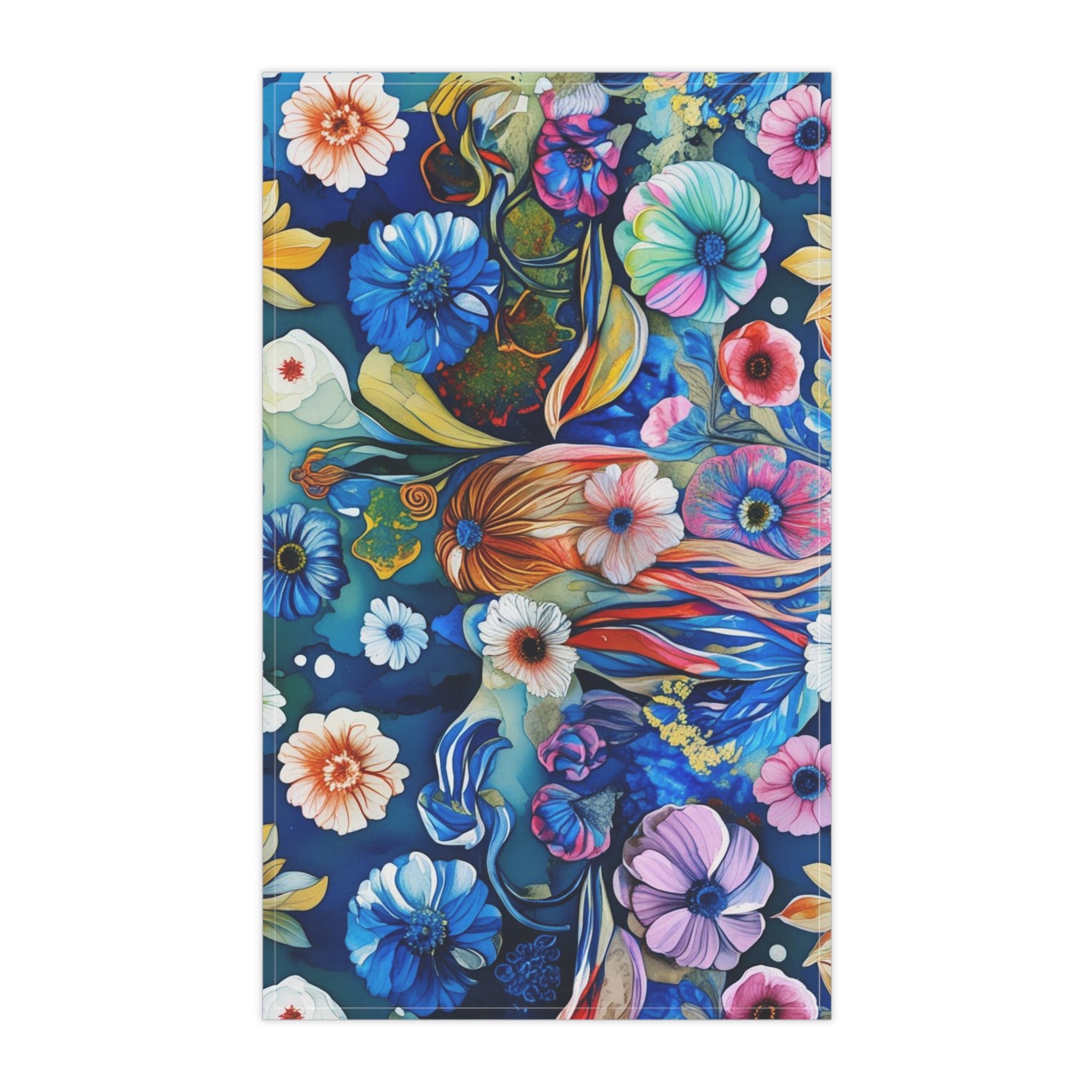 Vibrant Floral Tea Towels, Kitchen Accessories, Colorful Home Decor, Gift for Garden Lovers, Spring or Housewarming Gift