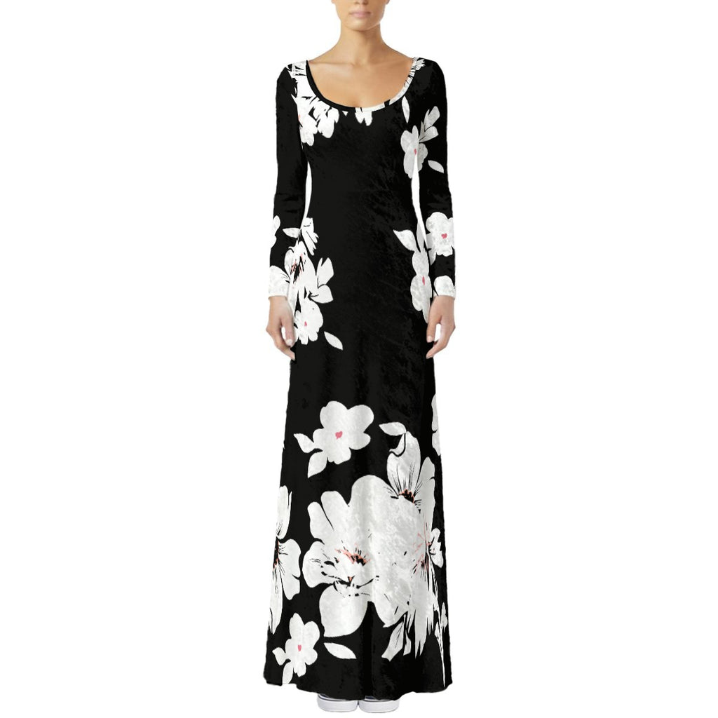 Midnight Elegance Velvet Maxi Dress