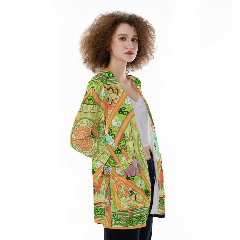 Gusto Green Women's Cover With Pocket
