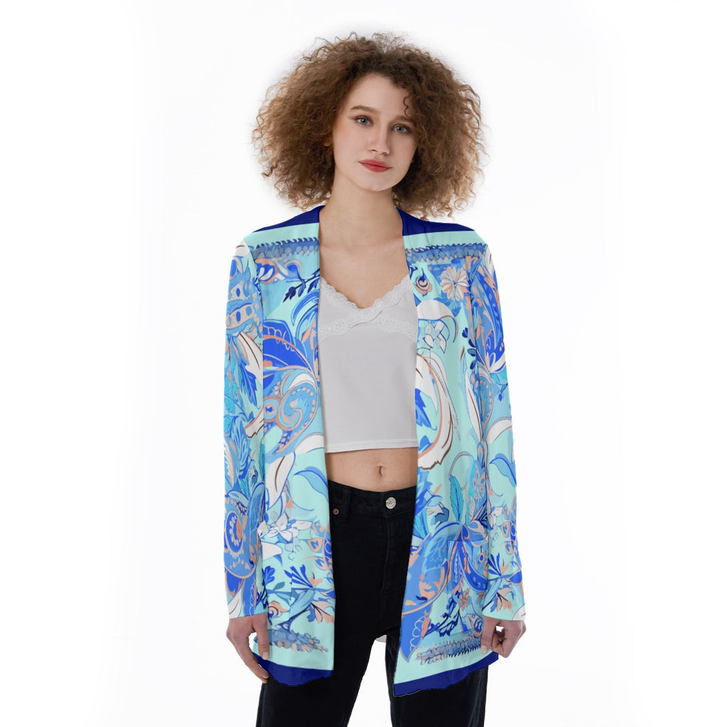 Blue Seas Women's Cover With Pocket