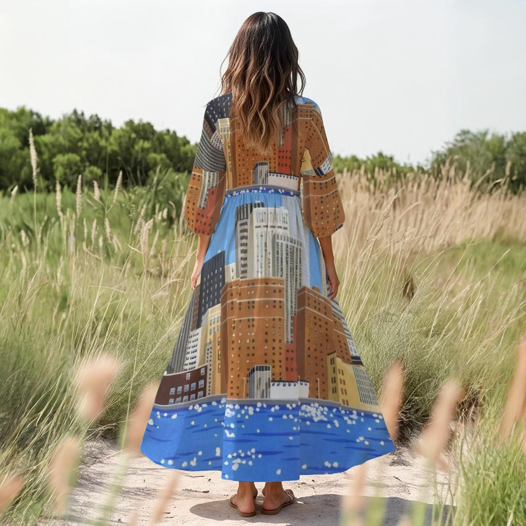 Casual Comfort Long Sleeve Dress