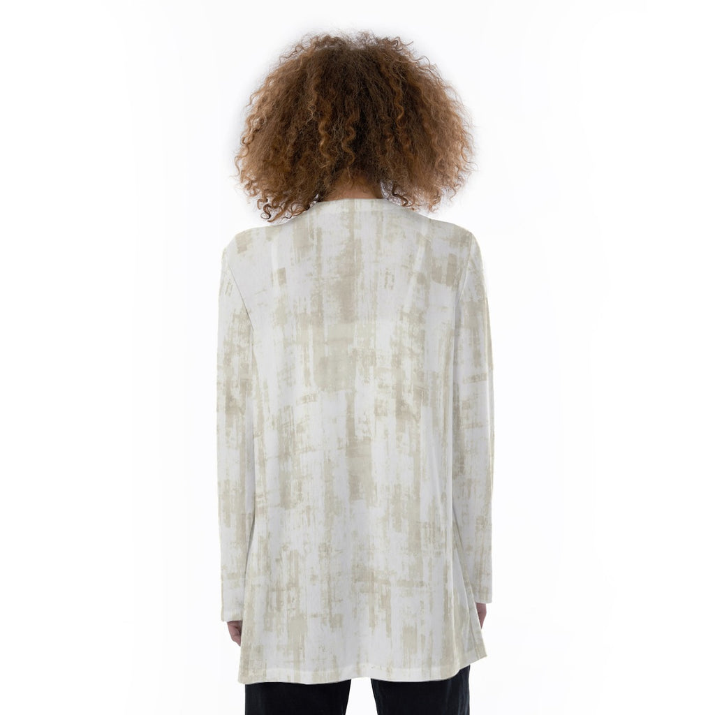 Classic White Design All-Over Print Women's Cover With Pocket