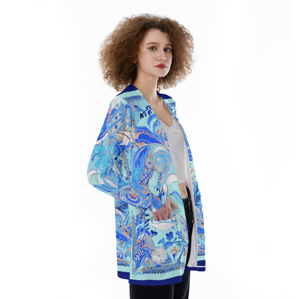 Blue Seas Women's Cover With Pocket