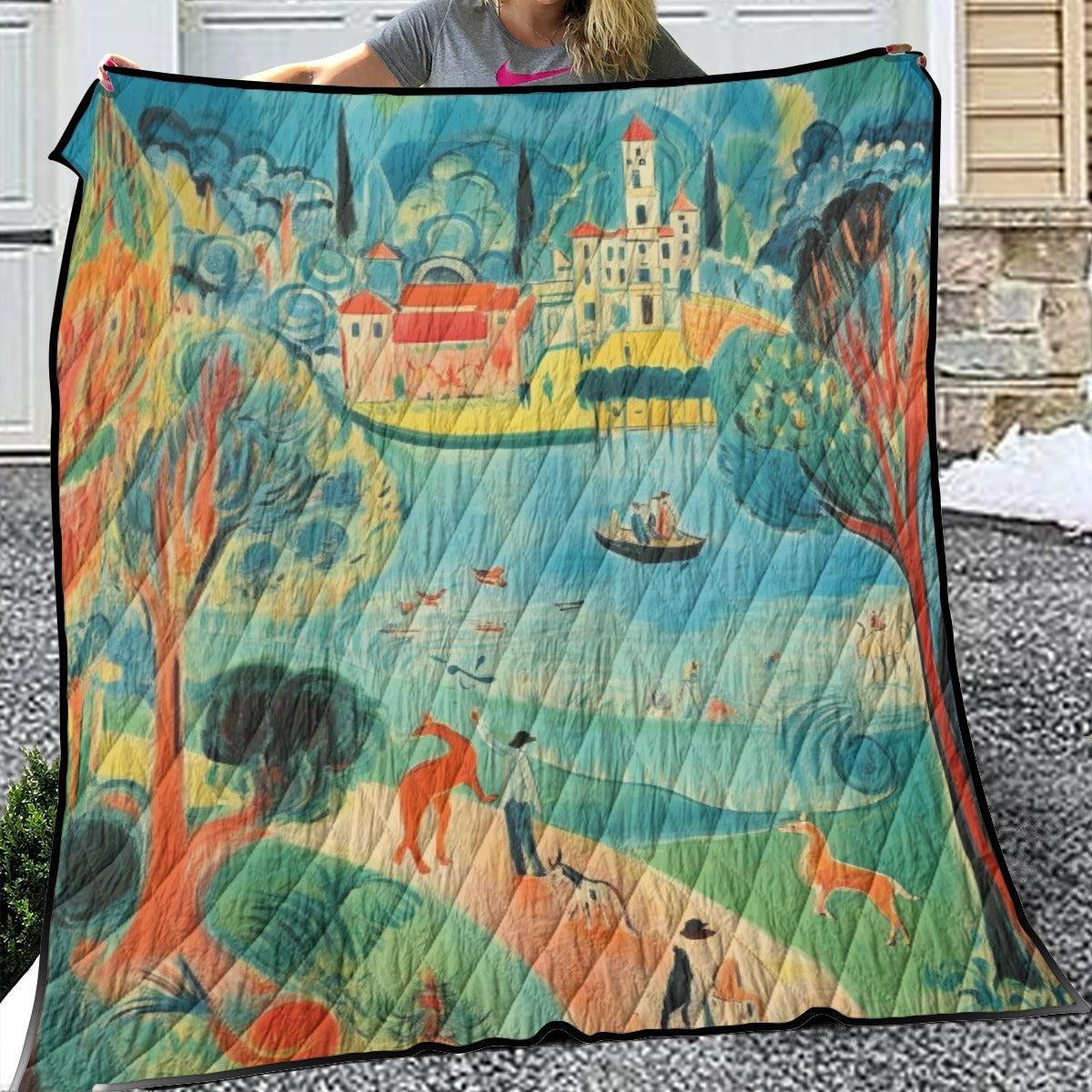 Scenic Lake Tranquility Quilt