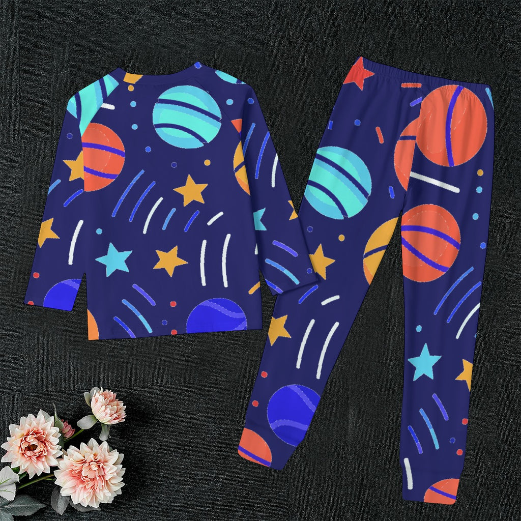 Bright Basketball Kid's Sleep Pajamas