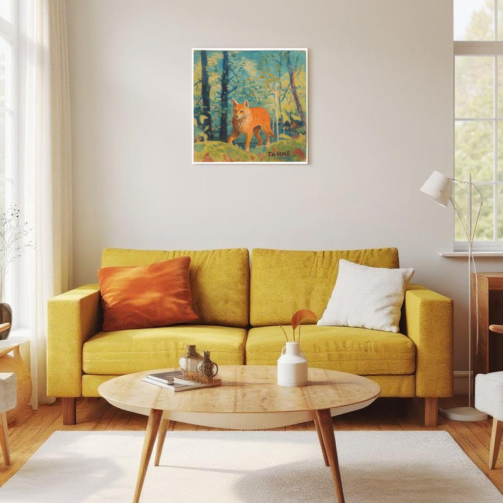 Woodland Fox Canvas Wall Art