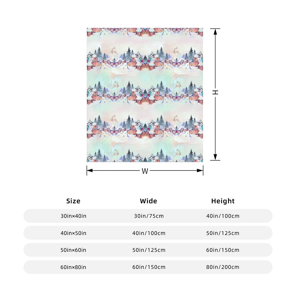 Winter Wonderland Flannel Blanket