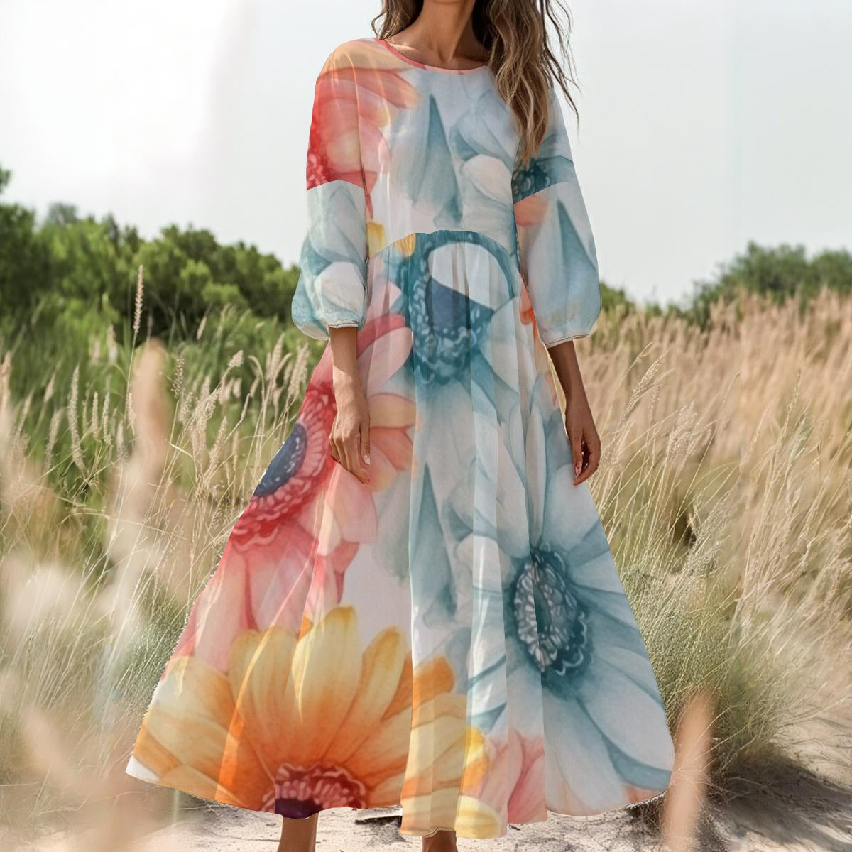 Effortless Style Long Sleeve Dress