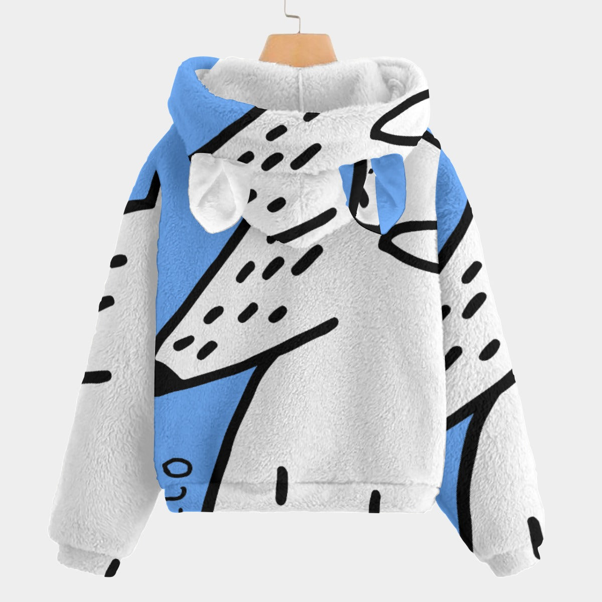 Wild Thing Borg Fleece Hoodie with Ears