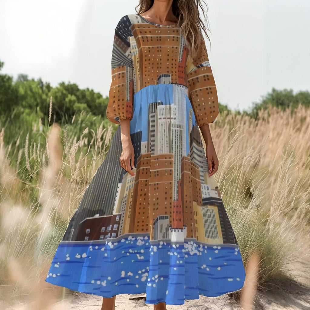 Casual Comfort Long Sleeve Dress