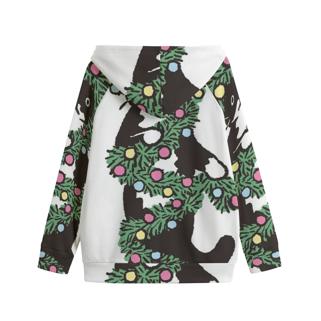 Christmas Tree Kids Zip-Up Hoodie
