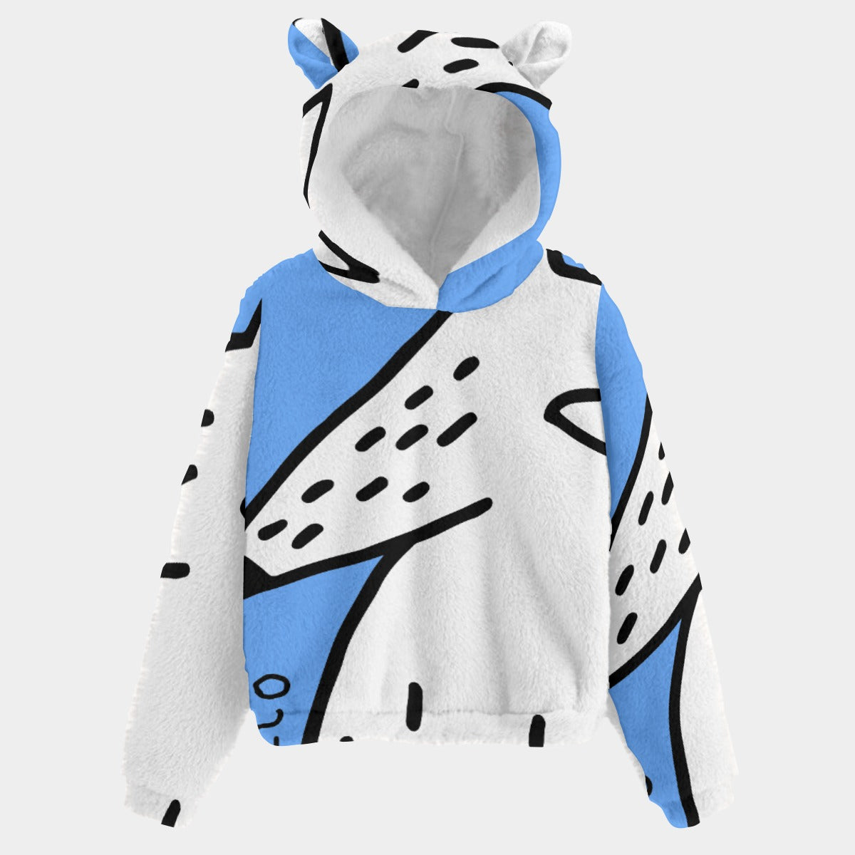 Wild Thing Borg Fleece Hoodie with Ears