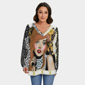 Fashionista V-Neck Sweatshirt