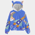 Outer Space Hoodie Bear - Kids Fleece with Ears
